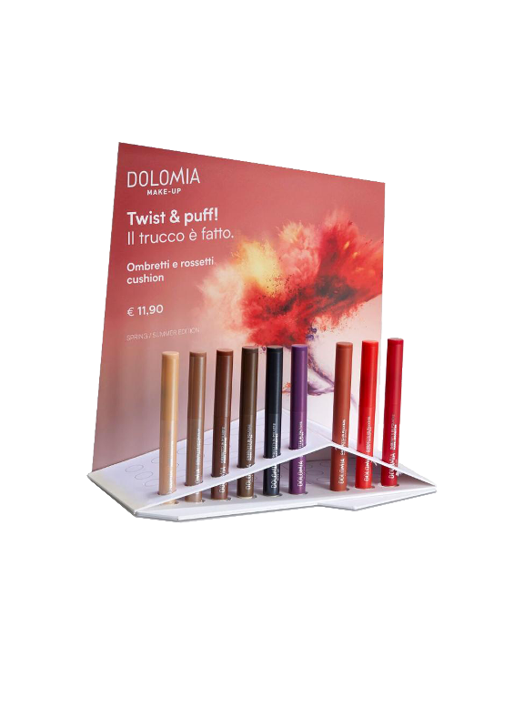 Novità primavera 2018: ombretti e rossetti cushion Dolomia makeup